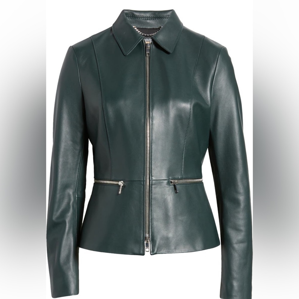 🔥LAST ONE!!!🔥BOSS Salomea Leather Jacket - Picture 6 of 16